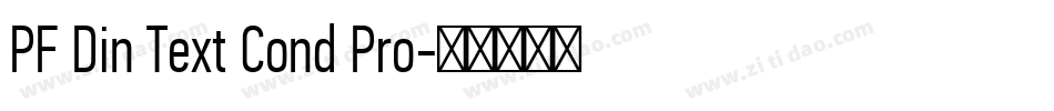 PF Din Text Cond Pro字体转换